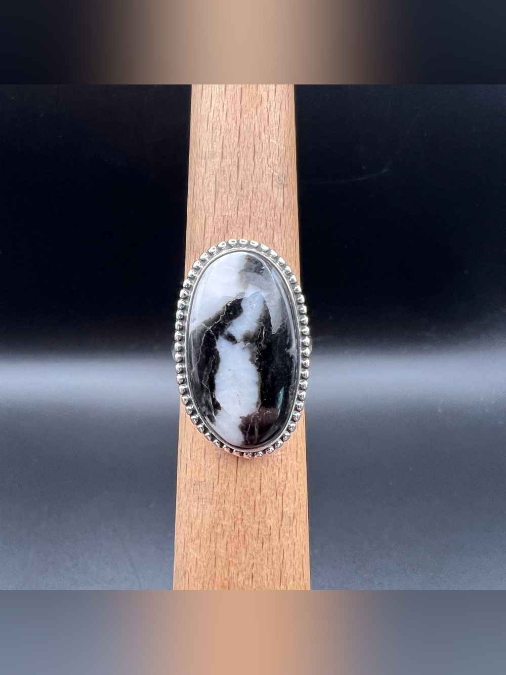 Sterling Silver Zebra Jasper Ring